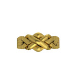 4 band classical silver goldplated Turkish Puzzle Ring