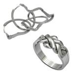  4 Band 925 Sterling Silver Turkish Puzzle Ring