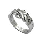  4 Band 925 Sterling Silver Turkish Puzzle Ring