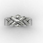  4 Band 925 Sterling Silver Turkish Puzzle Ring