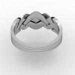  4 Band 925 Sterling Silver Turkish Puzzle Ring