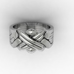 6 Band 925 Sterling Silver Turkish Puzzle Ring