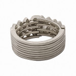 8 Band 925 Sterling Silver Dual Turkısh Puzzle Ring