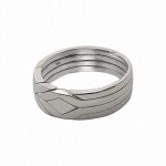 4 Band 925 Sterling Silver Ephesus Turkish Puzzle Ring