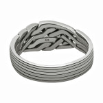 6 Band 925 Sterling Silver Loopy Six Turkish Puzzle Ring