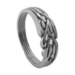 5 Band 925 Sterling Silver hand madeTurkish Puzzle Ring