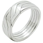 4 Band 925 Sterling Silver Unity Turkish Puzzle Ring